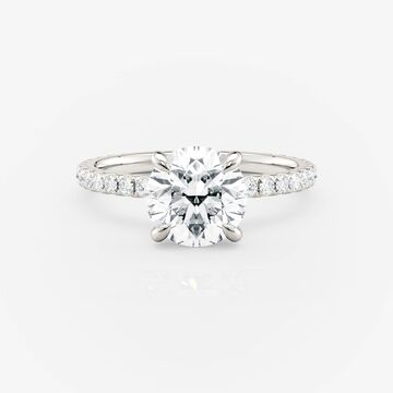 Dainty Pave Engagement Ring