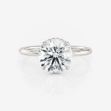 Cherie Wrapped Hidden Halo Engagement Ring
