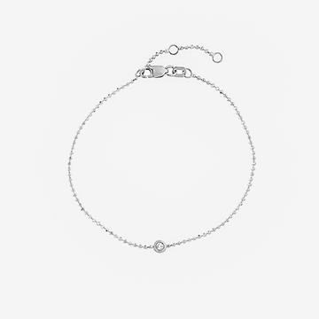 Diamond in Bead Chain Bracelet